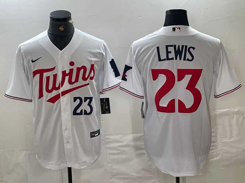 Men's Minnesota Twins #23 Royce Lewis Number White Stitched MLB Cool Base Nike Jersey,We sell and wholesale Men's Minnesota Twins #23 Royce Lewis Number White Stitched MLB Cool Base Nike Jersey on line form chian!